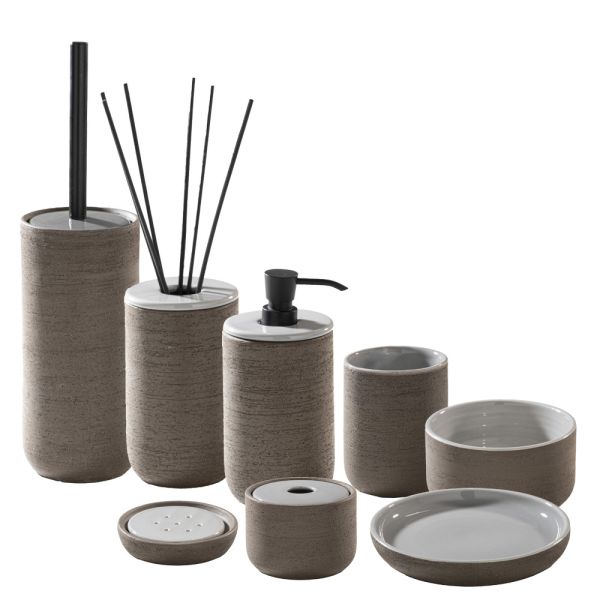 Freistehende badaccessoires aus ton made in italy - antonella