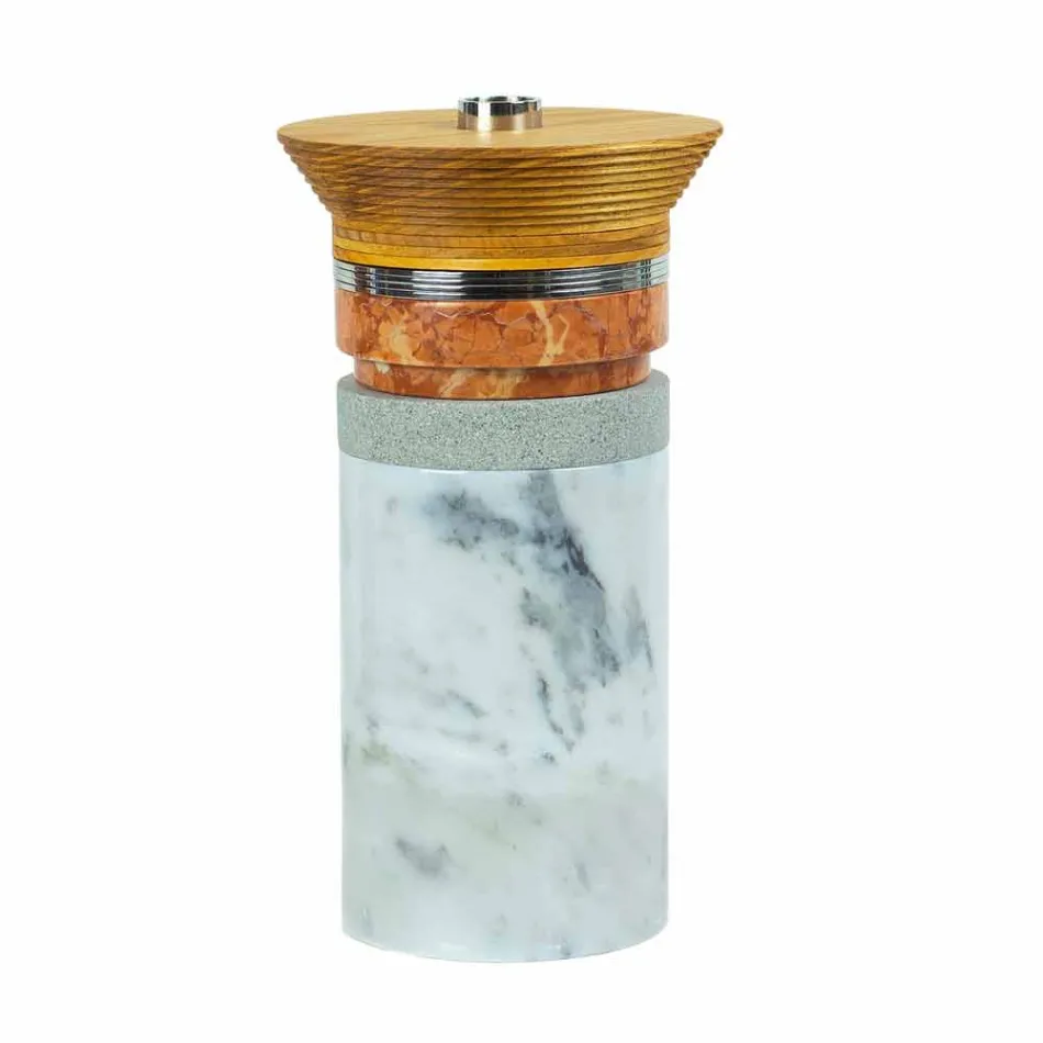 Aperitif-Zubehör Cocktail-Instrumente aus Marmor, Holz und Stahl - Norman Viadurini