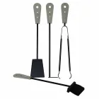 Kaminzubehör mit Nilar Lederhaltern, modernes Design Viadurini