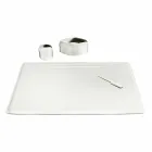 4-teiliges Schreibtischzubehör aus regeneriertem Leder Made in Italy - Ebe Viadurini