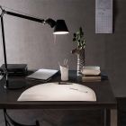 Schreibtischzubehör aus regeneriertem Leder 5 Stück Made in Italy - Medea Viadurini