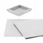 Zubehör 5-teiliger Schreibtisch aus regeneriertem Leder Made in Italy - Ascanio Viadurini