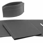 Zubehör 5-teiliger Schreibtisch aus regeneriertem Leder Made in Italy - Brando Viadurini