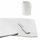 Zubehör 5-teiliger Schreibtisch aus regeneriertem Leder Made in Italy - Brando Viadurini