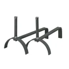 Feuerböcke für den Kamin in verschiedenen Ausführungen, Höhe 25 cm, hergestellt in Italien – Rhinoceros Viadurini