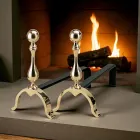 Kaminböcke aus Messing, Höhe 32 cm, hergestellt in Italien – Bär Viadurini