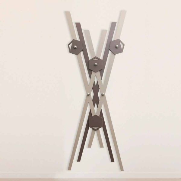 Wandhalter modernes design farbiges holz für den eingang - picasso