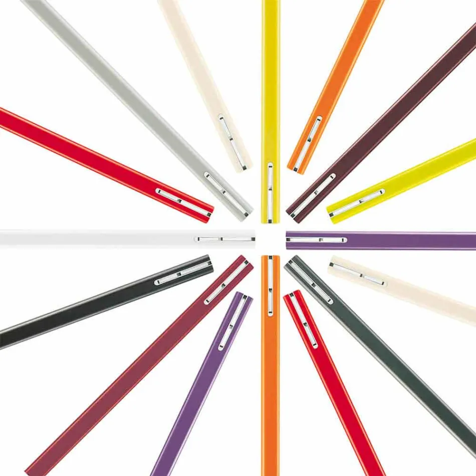 Wandmantel Kleiderbügel in lackiertem Mdf mit Doppelhaken Made in Italy - Mercury Viadurini