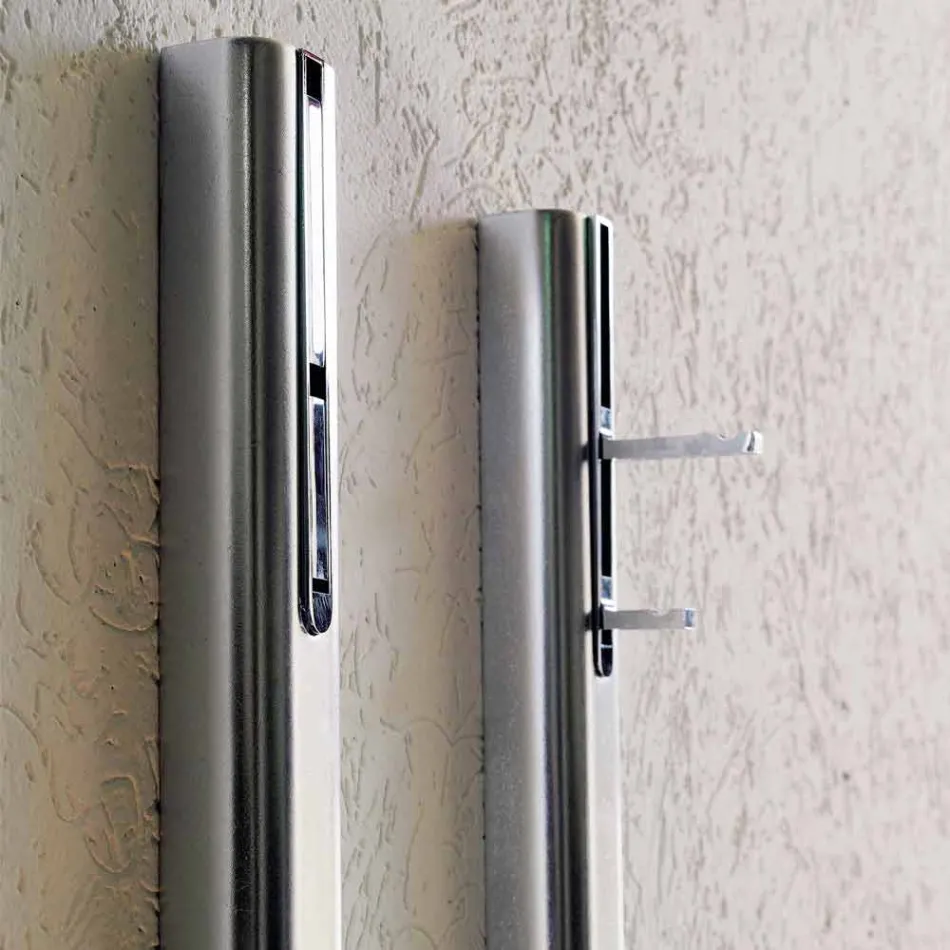 Wandmantel Kleiderbügel in lackiertem Mdf mit Doppelhaken Made in Italy - Mercury Viadurini