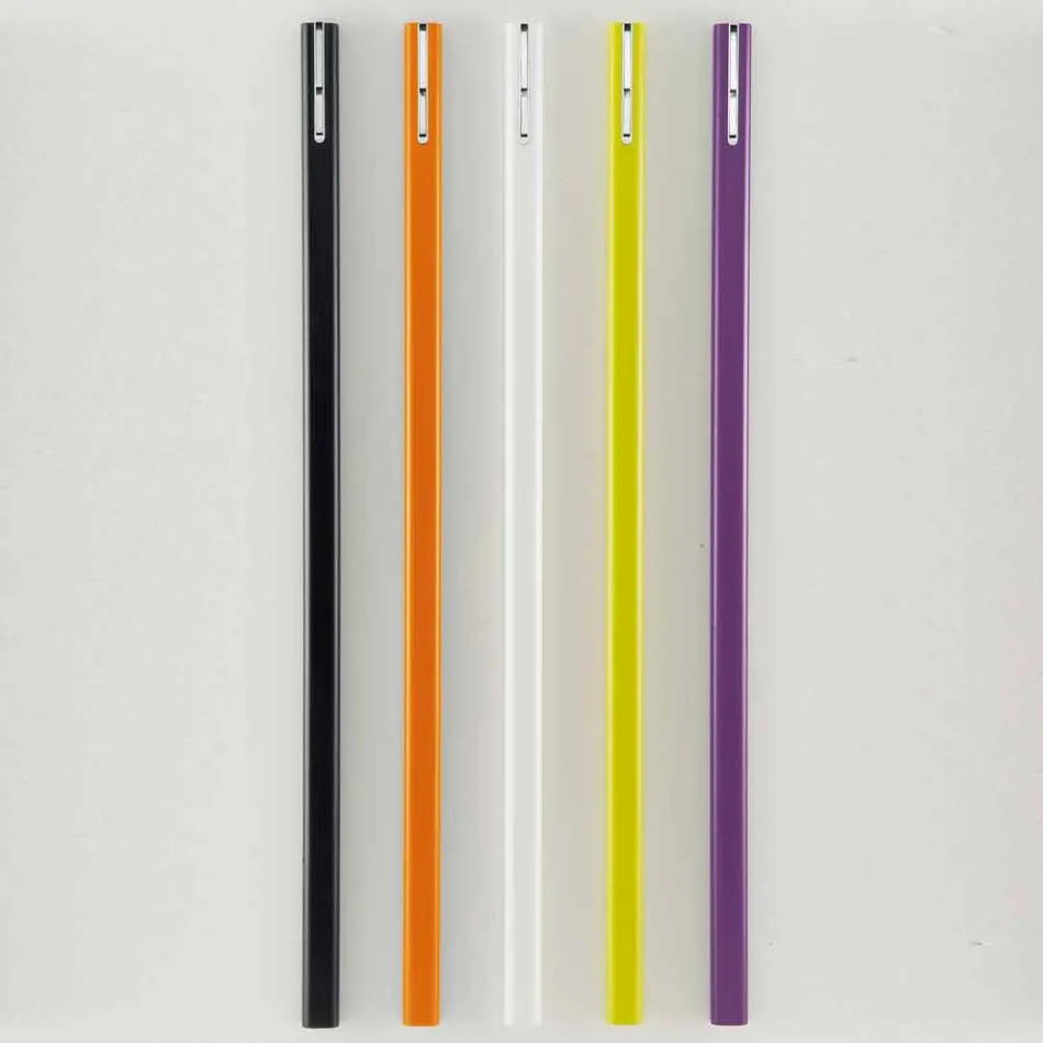 Wandmantel Kleiderbügel in lackiertem Mdf mit Doppelhaken Made in Italy - Mercury Viadurini