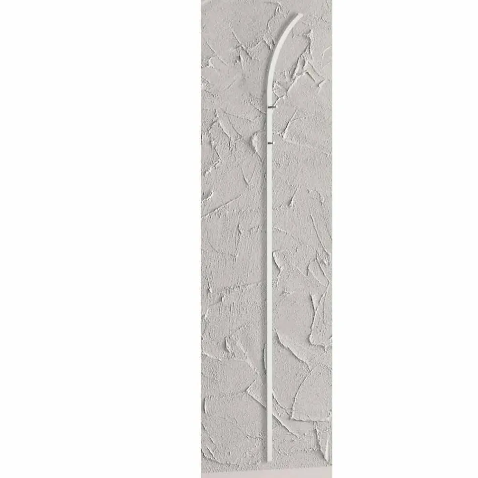 Metallwand Kleiderbügel mit 2 Haken und LED-Licht Made in Italy - Osmio Viadurini