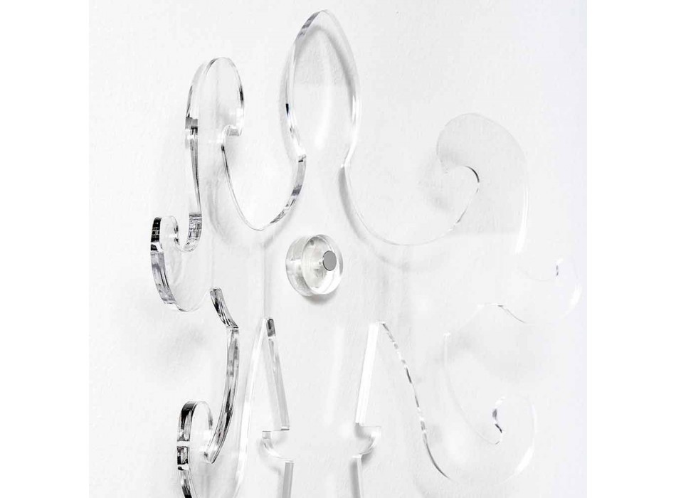 Design Kleiderbügel aus transparentem oder geräuchertem Plexiglas - Baden Viadurini