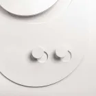 Modernes Wandgarderobe aus Stahl mit Spiegel Made in Italy - Pilippo Viadurini