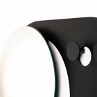 Modernes Wandgarderobe aus Stahl mit Spiegel Made in Italy - Pilippo Viadurini