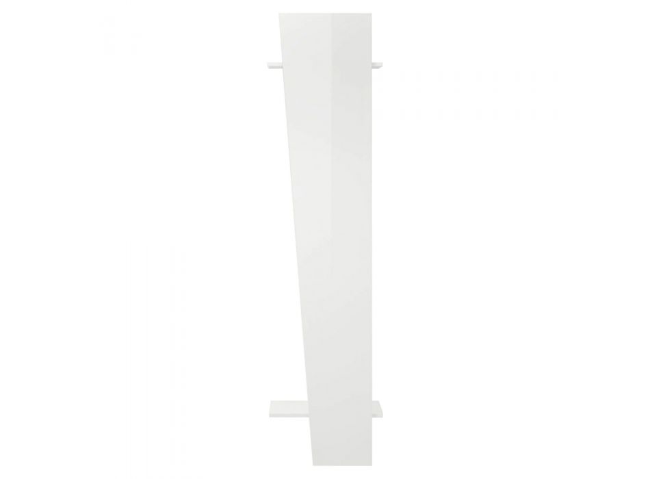 Oblique Design Garderobenständer aus glänzend weißem Holz oder Schiefer - Joris Viadurini