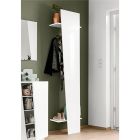 Oblique Design Garderobenständer aus glänzend weißem Holz oder Schiefer - Joris Viadurini
