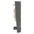 Oblique Design Garderobenständer aus glänzend weißem Holz oder Schiefer - Joris