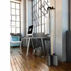 Regenschirmbügel aus natürlicher Buche und Nurri-Polypropylen Viadurini