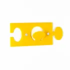 Wandhalterungen aus farbigem Plexiglas Single Design 4 Stück - Fratack Viadurini