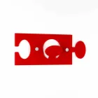 Wandhalterungen aus farbigem Plexiglas Single Design 4 Stück - Fratack Viadurini