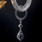 Wandleuchte mit 2 Leuchten, klassisches Design in Belle Kristall und Glas Viadurini