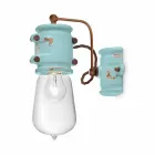 Applikationen urbanen Stil Scheinwerfer in Handwerk Keramik Beth Ferroluce Viadurini