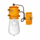 Applikationen urbanen Stil Scheinwerfer in Handwerk Keramik Beth Ferroluce Viadurini