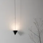 Wandleuchte aus schwarzem Aluminium und Kegel Tolles minimalistisches Design - Mercado Viadurini