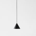 Wandlampe aus schwarzem Aluminium und Kegel Kleines Minimaldesign - Mercado Viadurini