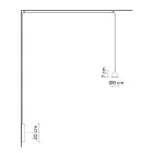 Wandlampe aus schwarzem Aluminium und Kegel Kleines Minimaldesign - Mercado Viadurini