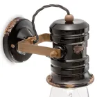 Wandstrahler aus Keramik, Glas und Metall in verschiedenen Ausführungen von Joy Ferroluce Viadurini