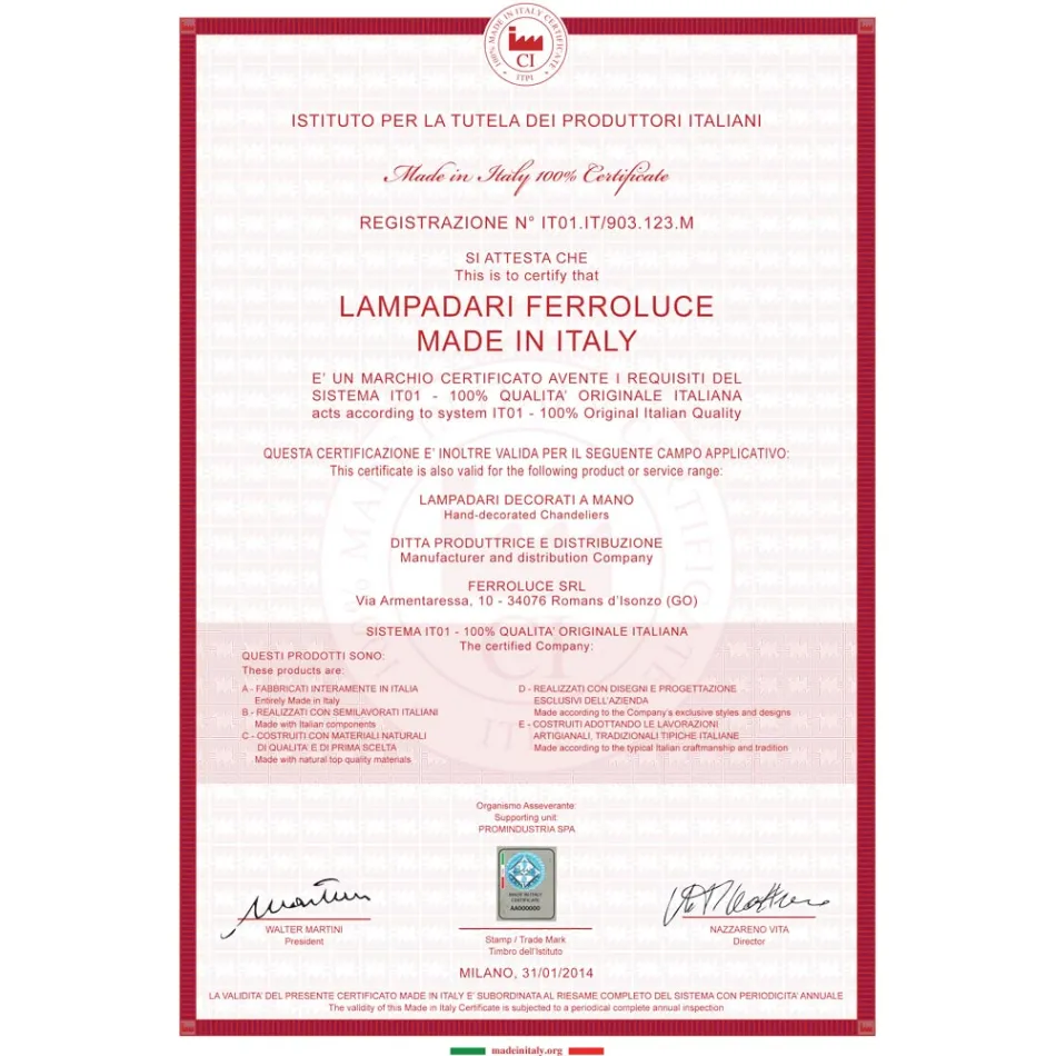 Wandstrahler aus Keramik, Glas und Metall in verschiedenen Ausführungen von Joy Ferroluce Viadurini