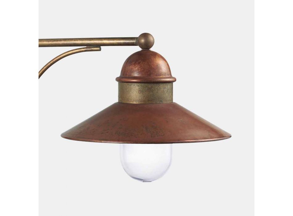 Vintage Außenwandlampe aus Messing, Kupfer und Glas - Borgo von Il Fanale