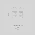 Keramik-Wandleuchte mit 1 Licht, hergestellt in Italien – Berimbau Viadurini