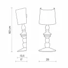 Wandleuchte aus lackierbarer Keramik und Lampenschirm aus weißem Leinen - Cadabra Viadurini
