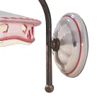 Vintage Eisen Keramik Wandleuchte handgefertigt perforiert - Alessandria Viadurini