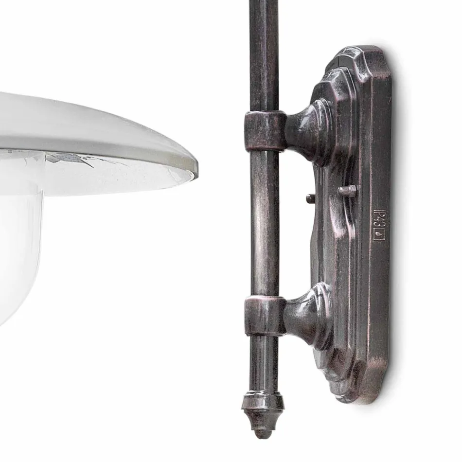 Wandleuchte aus Aluminium und handbemaltem klassischem Design - Campobasso Viadurini