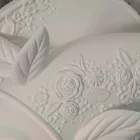 Wandleuchte in mattweißem Keramikdesign mit dekoriertem Fisch - Fisch Viadurini