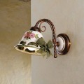 Wandlampe aus Keramik im rustikalen Stil Ferroluce Napoli