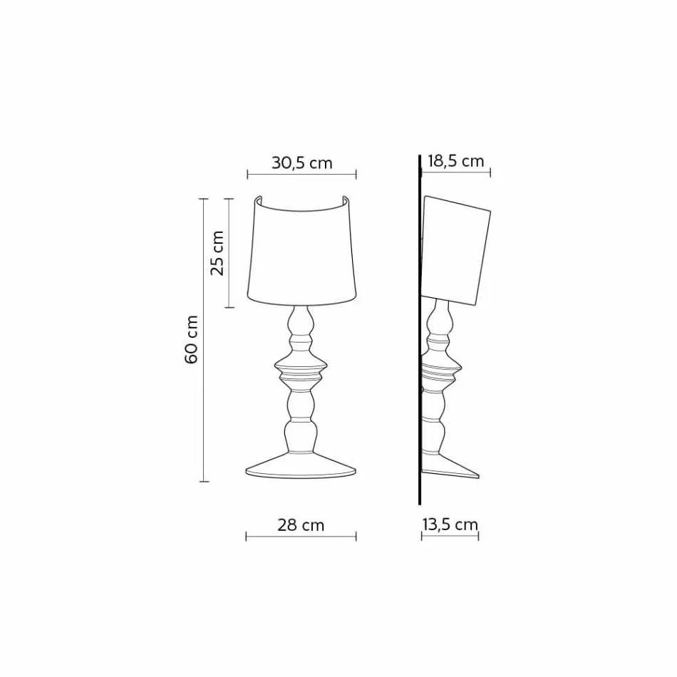 Wandleuchte aus lackierbarer Keramik mit modernem Design Lampenschirm - Cadabra Viadurini