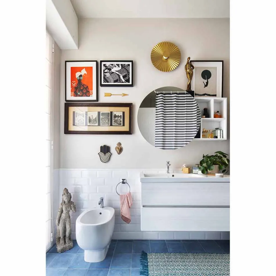 Wandleuchte aus plissiertem Naturmessing 2 Größen - Pliè von Il Fanale Viadurini