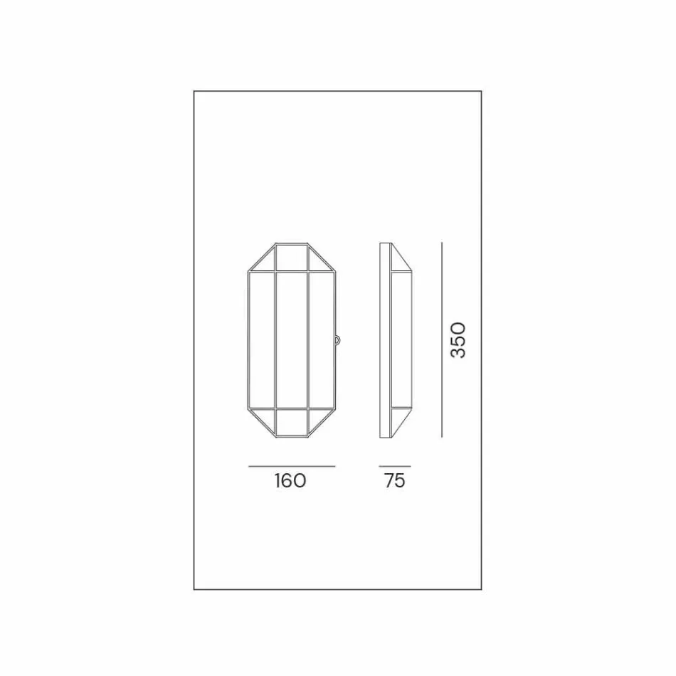 Handgefertigte Wandlampe aus Glas und Messing 1 oder 2 Lichter - Bound von Il Fanale Viadurini