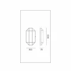 Handgefertigte Wandlampe aus Glas und Messing 1 oder 2 Lichter - Bound von Il Fanale Viadurini