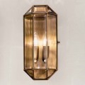 Handgefertigte Wandlampe aus Glas und Messing 1 oder 2 Lichter - Bound von Il Fanale