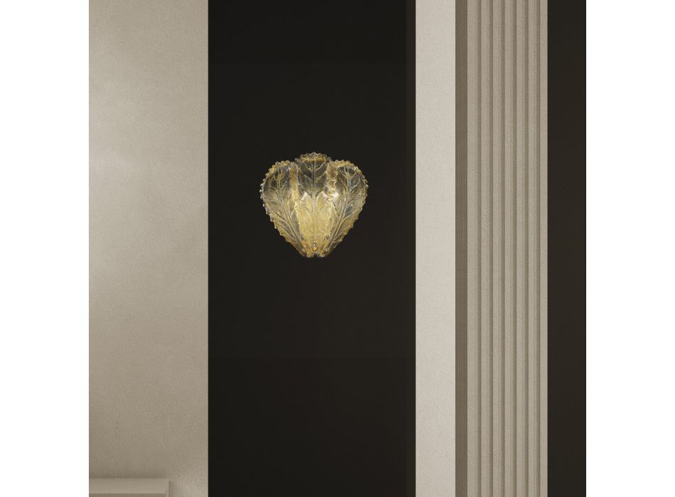 Klassische Wandlampe aus venezianischem Glas und Metall Made in Italy - Artemide Viadurini