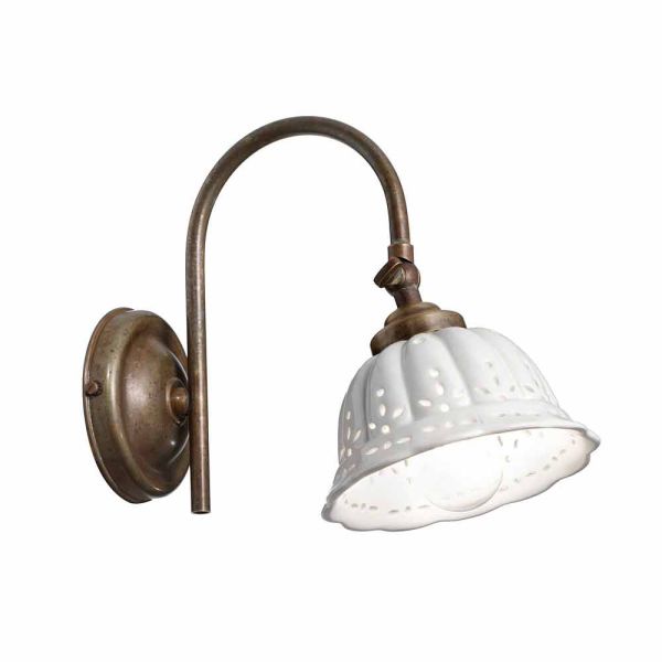 Wandlampe aus keramik anita im liberty design von il fanale