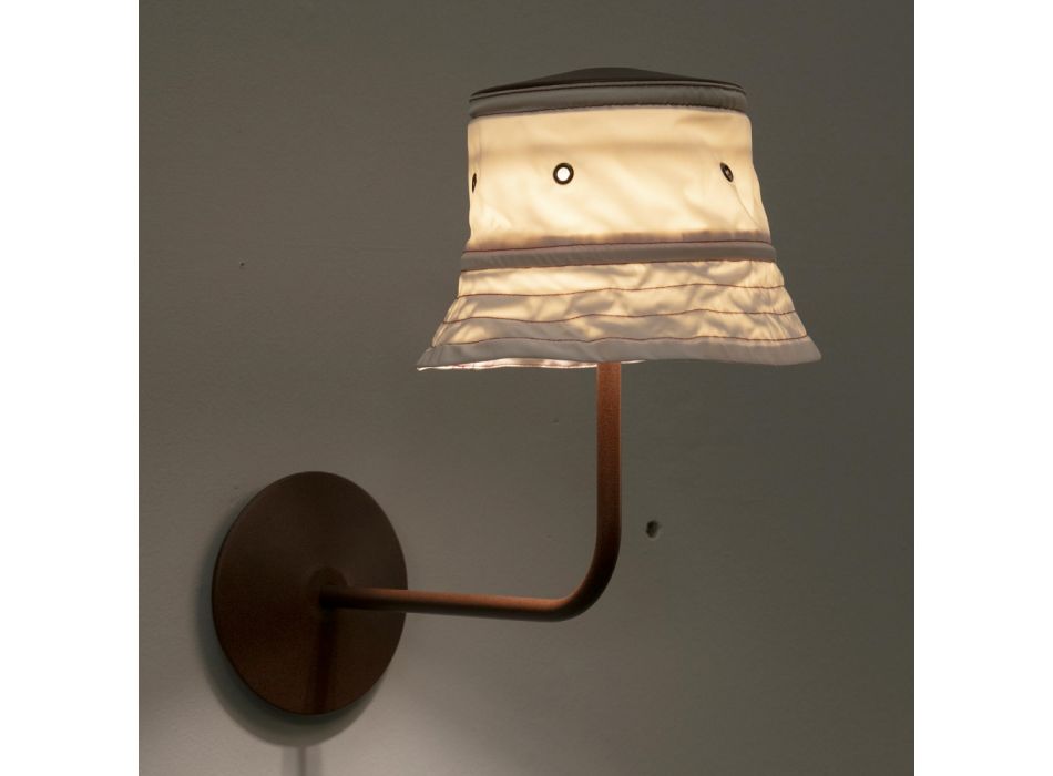 Außenwandleuchte mit Polyester-Lampenschirm Made in Italy - Toscot Junction Viadurini