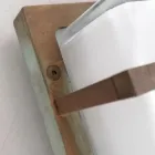 Außenwandleuchte aus Messing, E27, geometrisches Design, hergestellt in Italien – Kristall Viadurini