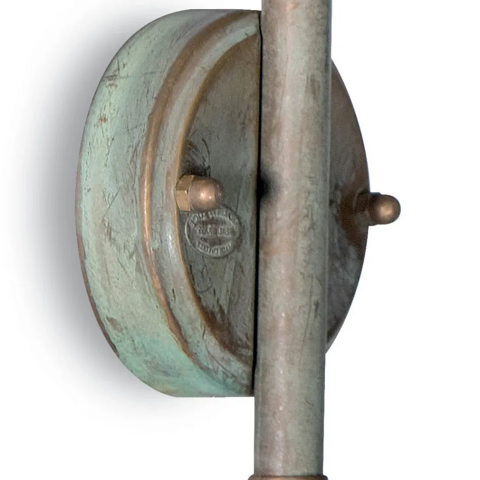 Elfico Außenwandleuchte aus Messing, Klarglas und Schutzart IP44 Viadurini