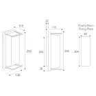 Vintage-Außenwandleuchte aus Messing, E27 und elegantes Licht - Kristall Viadurini